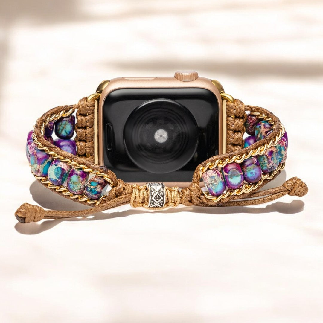 Pulseira Apple Watch de Jaspe Luz da Lua
