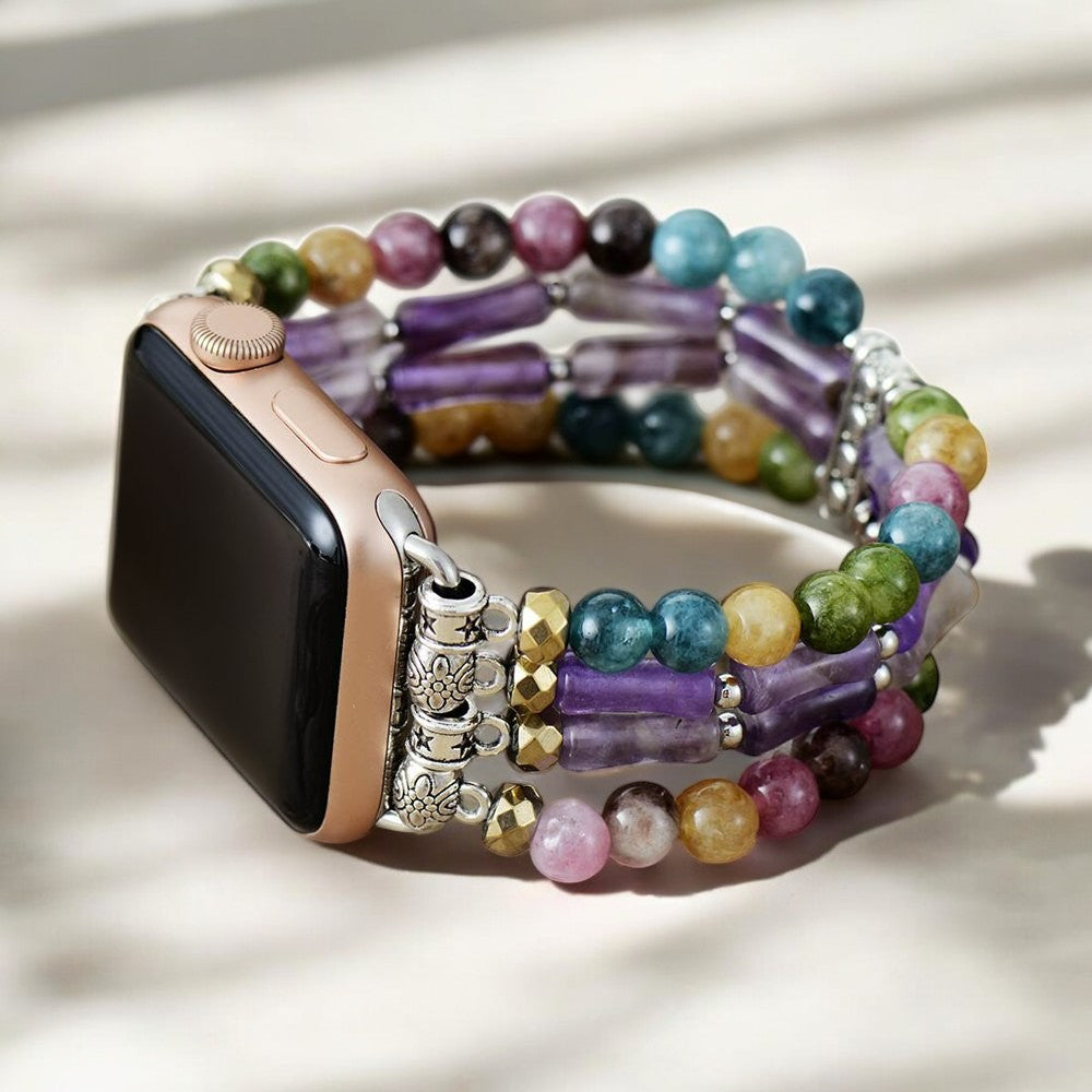 Pulseira Elástica Mosaic Amethyst para Apple Watch