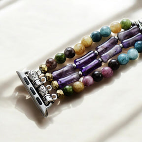 Pulseira elástica Mosaic Amethyst para Apple Watch