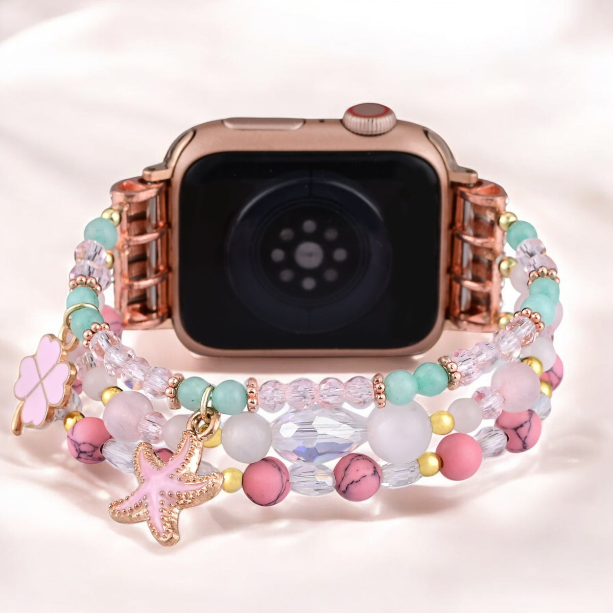 Pulseira de Apple Watch Stretch Sands Rosa