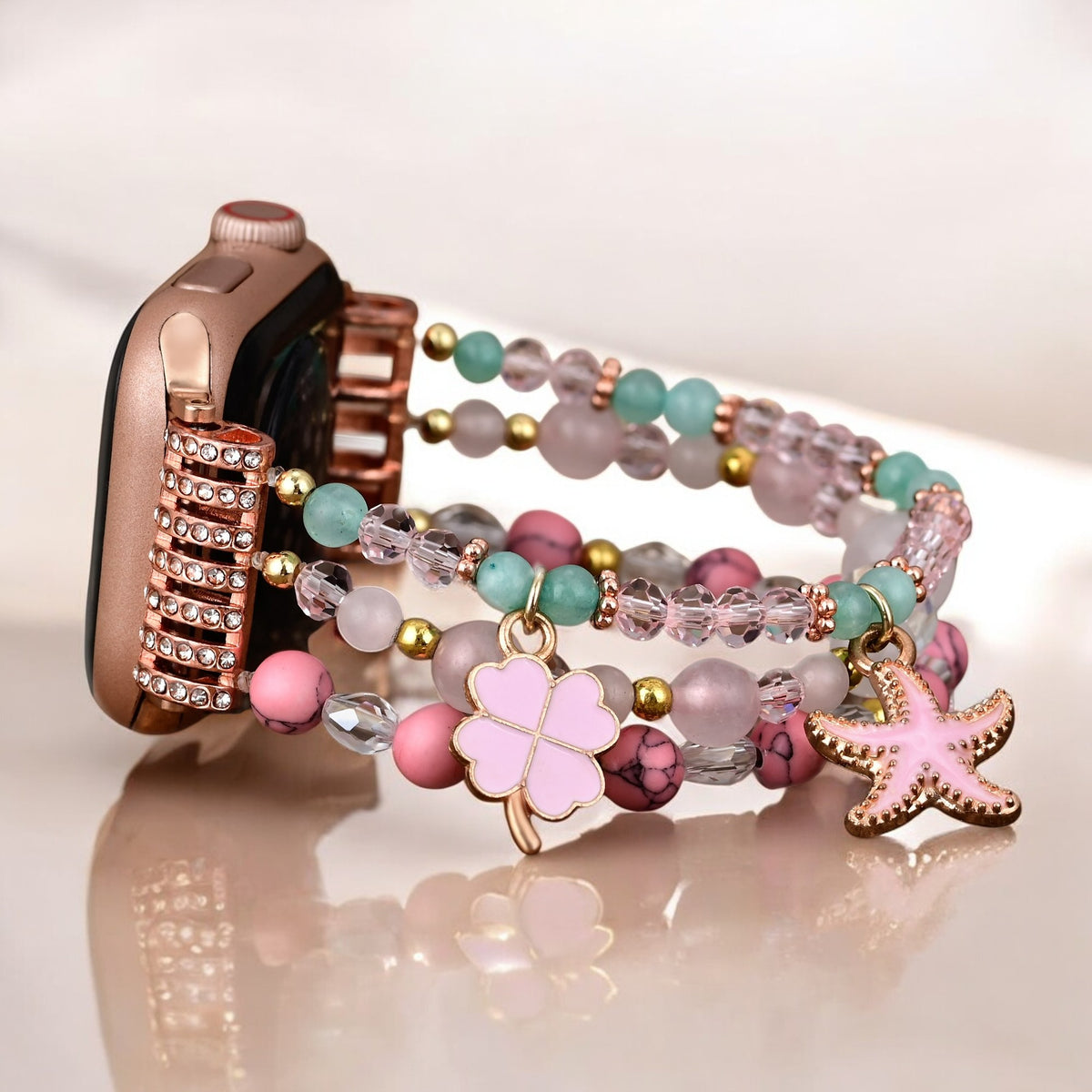 Pulseira elástica Pink Sands para Apple Watch