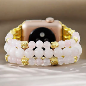 Pulseira Elástica Rose Quartz para Apple Watch