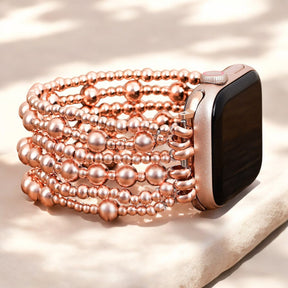 Pulseira Apple Watch Serenity em Ouro Rosa