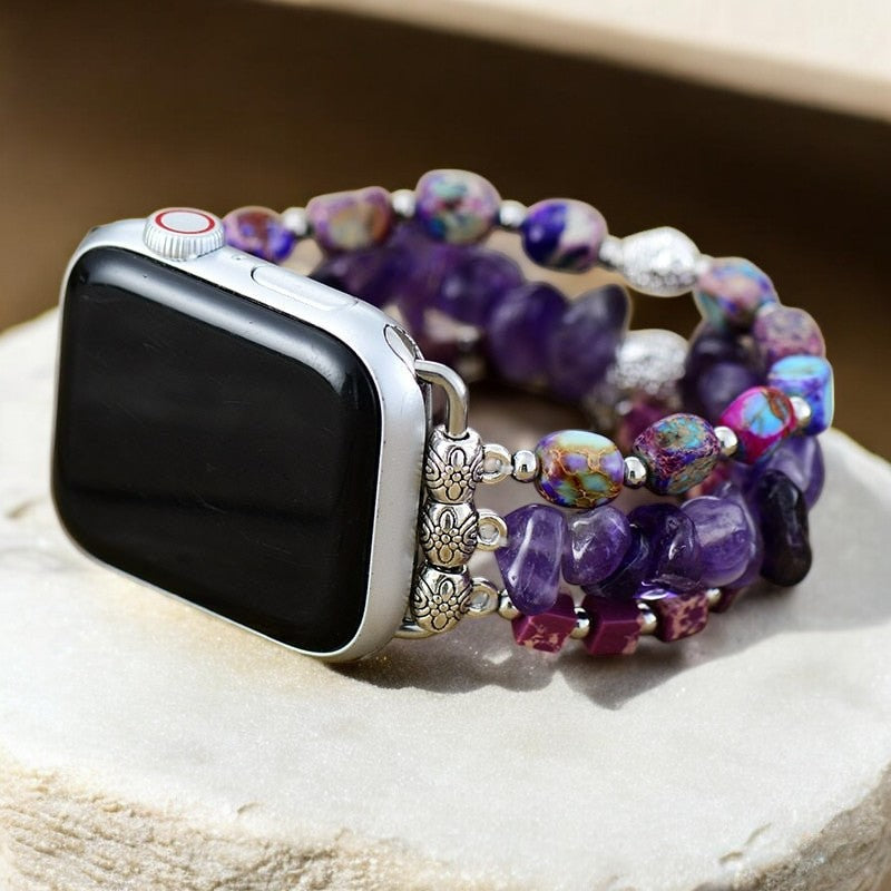 Pulseira elástica Royal Amethyst para Apple Watch