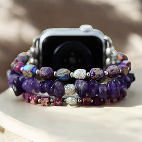 Pulseira elástica Royal Amethyst para Apple Watch