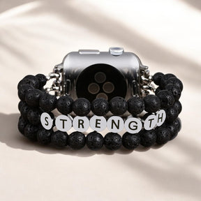 Pulseira Apple Watch Lava Stone Strength Inspiration