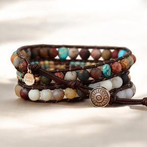 Pulseira Vintage Jasper Wrap