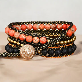 Pulseira Enrolada de Abóbora Malvada