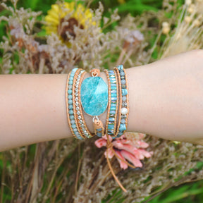 Amazonite Heaven on Earth Wrap Bracelet - Cape Diablo