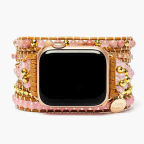 Golden Rose Quartz Apple Watch Strap - Cape Diablo