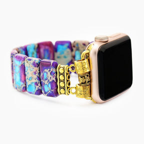 Majestic Tibetan Jasper Stretch Apple Watch Strap - Cape Diablo