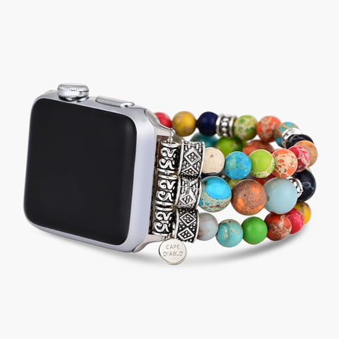 Pulseira Vibrante de Alongamento Chakra para Apple Watch