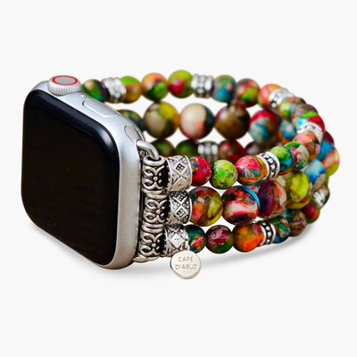 Pulseira elástica de jaspe Vineyard para Apple Watch